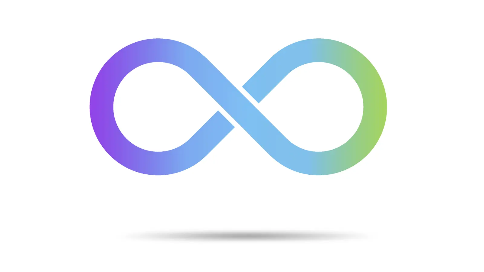 an unlimited logo in purple and blue gradient